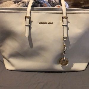 Large white Michael Kors Purse